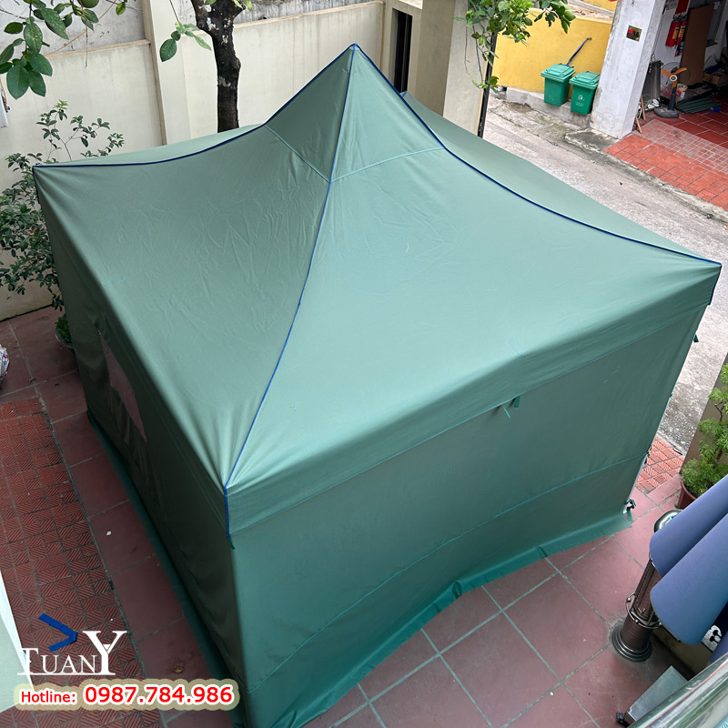 Quây kín 4 mặt nhìn từ mái xuống
