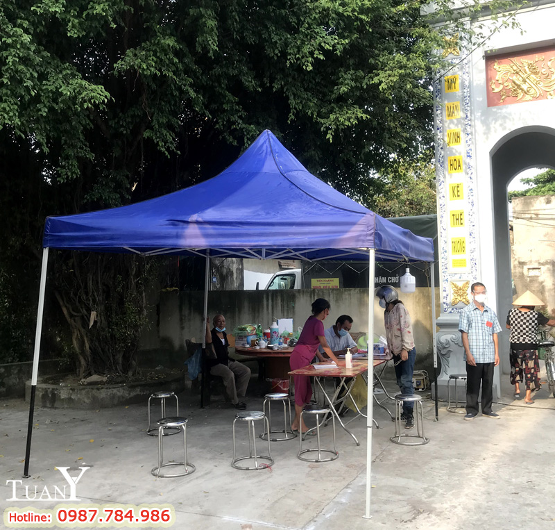 Chốt kiểm soát bảo vệ Vùng Xanh trong công tác phòng chống dịch Covid tại xóm 3 - xã Văn Bình