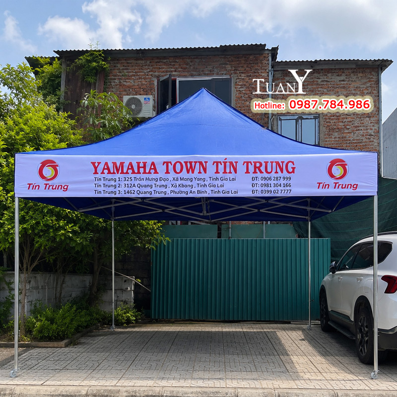 Nhà bạt 4mx4m MK4 - Gian hàng Yamaha Town Tín Trung