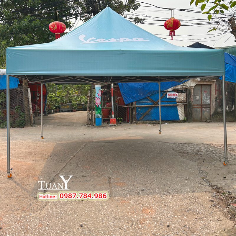 Quảng cáo thương hiệu khi tổ chức sự kiện ngoài trời cùng Nhà bạt 4mx4m MK4