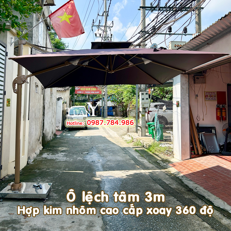 Ô lệch tâm 3m nghiêng trái, phải, thẳng, xoay 360 độ